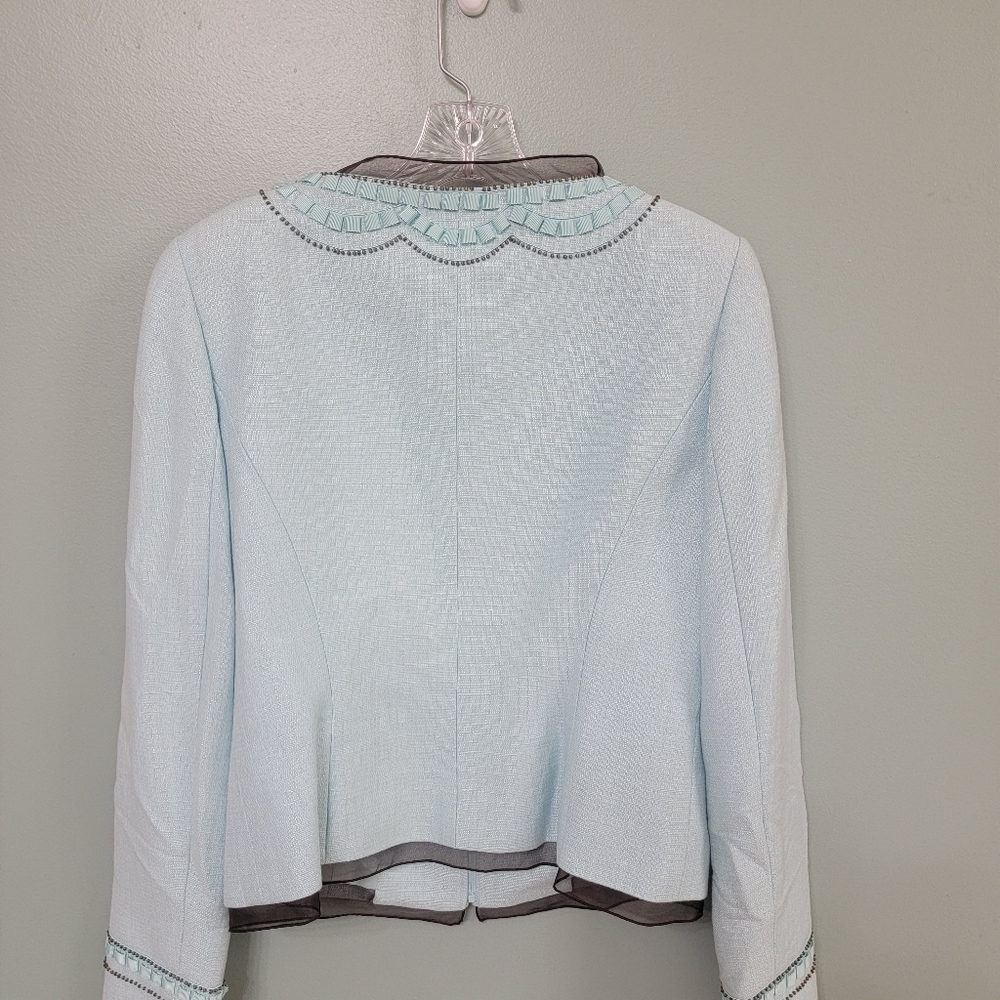 Carlisle Mint Green‎ Dress Blazer Size 6 - Picture 8 of 10
